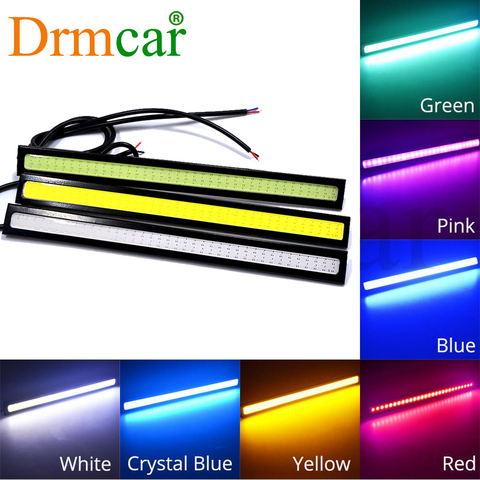 1X 17cm DRL Day Light Car COB Driving Fog Lamp Trunk DayTime Running Lights Auto Waterproof Turn Signal LED License Plate Light ► Photo 1/6