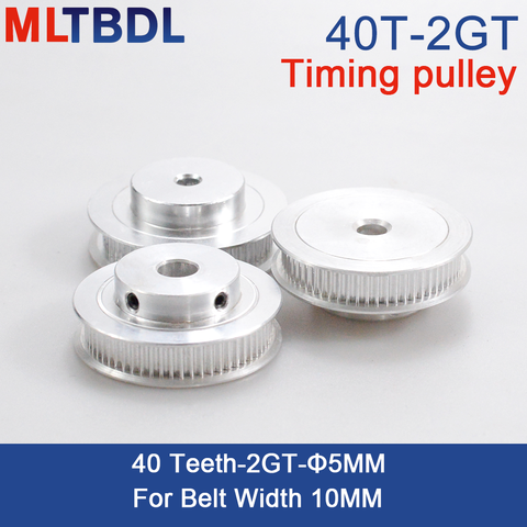40 Teeth 2GT 2M Timing Pulley Bore 5mm for GT2 Synchronous belt width 10mm small backlash 40Teeth 40T ► Photo 1/6