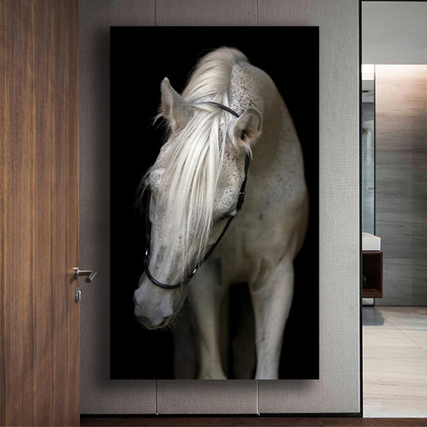 Animals Wall Art Black White Horse Cow Dogs Posters And Prints On Canvas Painting For Living Room Home Decor Cudros No Frame ► Photo 1/6