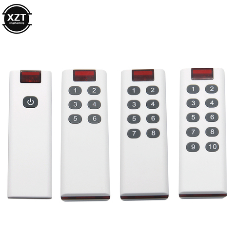 433MHz Wireless Learning Code Digital Remote Control Transmitter for Remote Switch 1/3/6/8/10 Button for 2262/EV1527 Electric ► Photo 1/6