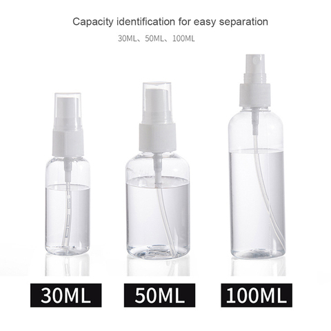 Refillable Bottles Travel Transparent Plastic Perfume Atomizer Empty Small Spray Bottle 30/50/100ml Toxic Free Safe Dropship ► Photo 1/6