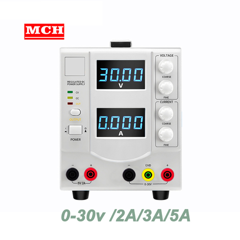 High Accuracy Linear DC Power Supply 30V2A3A5A Adjustable 5V2A Fixed Output DC Regulated Bench Power Supply  302DB 303DB 305DB ► Photo 1/6