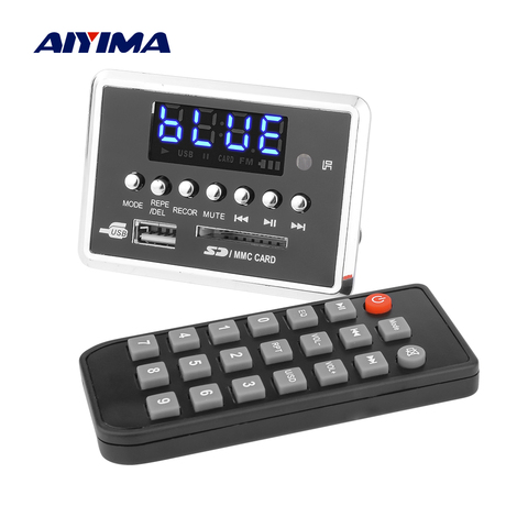 AIYIMA Bluetooth 5.0 MP3 Decoder Board AUX FM Radio Recording Audio Music Decoding Module DIY Sound Speaker Home Amplifier ► Photo 1/6