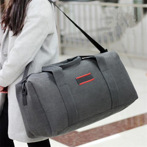 Women Luggage Travel Bag Wearable Canvas Handbag Men Large Capacity Clothes Weekend Bag Convenient Portable ► Photo 1/5