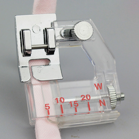 Sewing Machines Presser Foot Adjustable Bias Tape Binding Foot Snap on  Binder