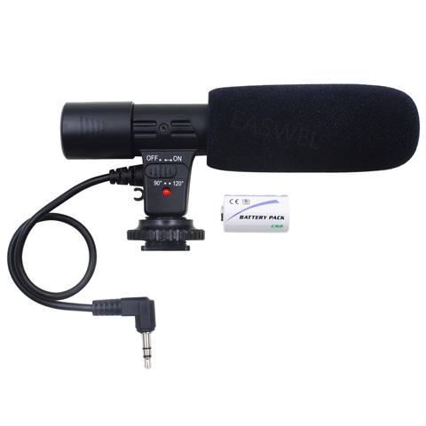 For Nikon D7000 D300s D5100 D5300 D3300 D3200 3.5mm DV Stereo Microphone Mic ► Photo 1/1