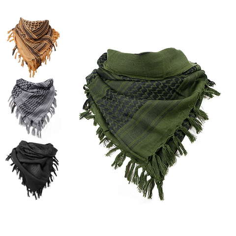 Outdoor Hiking Scarves Military Arab Tactical Desert Scarf Army Shemagh with Tassel for Men Women ► Photo 1/6