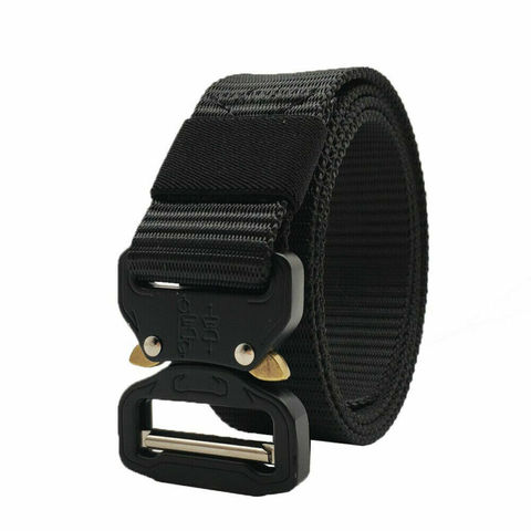 Adjustable Fashion Men's Tactical Belts Military Waist Belt with Metal Buckle Heavy Duty Training Waist Belt ► Photo 1/6