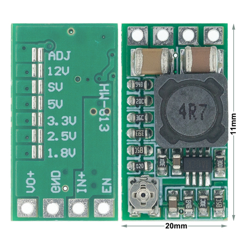 Mini DC-DC 12-24V To 5V 3A Step Down Power Supply Module Buck Converter Adjustable Efficiency 97.5% ► Photo 1/6