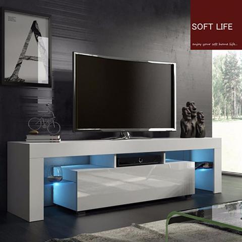 Buy Online Modern Led Tv Stand Cabinet Living Room Furniture Fit For Up To 50inch Tv Screens High Capacity Tv Console For Living Room Alitools