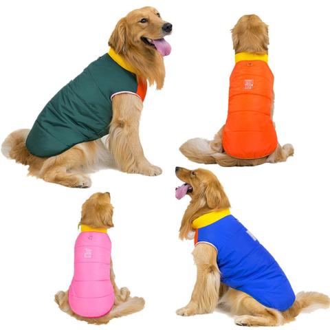 Winter Pet Dog Clothes Warm Big Dog Coats Puppy Clothing Waterproof Pet Vest Jacket For Small Medium Large Dogs Golden Retriever ► Photo 1/6