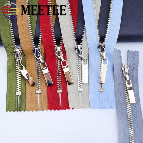 Meetee 3pcs 3# 20/25/30cm Metal Zipper Copper Tooth Closeend Zip Closure Clothes Jeans Pocket Zippers Bag Purse Repair Accessory ► Photo 1/6