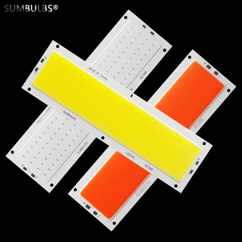 SUMBULBS 1200LM 12W DC 12V COB LED Light source Bulb 12CM 120*36mm LED Strip 5 colors Panel Module Light Emitting Diode ► Photo 1/6