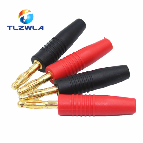 4pcs New 4mm Plugs Gold Plated Musical Speaker Cable Wire Pin Banana Plug Connectors ► Photo 1/4