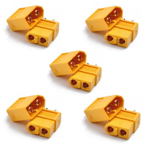 10PCS/5Pairs XT60/ XT30/ T-Plug Male Female Bullet Connectors Plug for RC Model Vehicle Airplane Helicopter FPV Racing Tinywhoop ► Photo 1/6