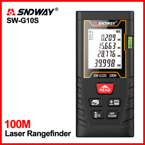 SNDWAY Laser Distance Meter Laser Rangefinder  Measure Tape Laser Digital Handheld Tool Device SW-TS Series Laser Range Finder ► Photo 1/6