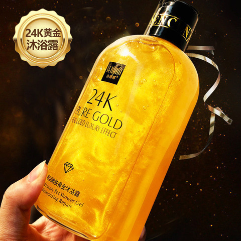 Senana 24K Gold Shower Gel Deep Clean Long Lasting Fragrance Bath Foam Foam Bath Liquid Body Wash Shampoo Moisture Skin Clean ► Photo 1/6