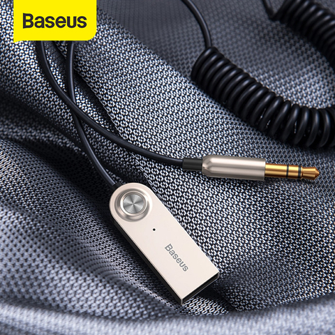 Baseus Aux Bluetooth Adapter For Car 3.5mm Jack USB Bluetooth 5.0 Receiver  Speaker Auto Handfree Car Kit Audio Music Transmitter