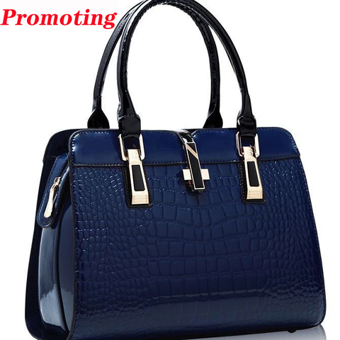 Patent Leather Handbag Women Bags Fashion Ladies Simple Luxury Handbags Casual Shoulder Messenger Bags Sac A Main Tote Bag Purse ► Photo 1/6