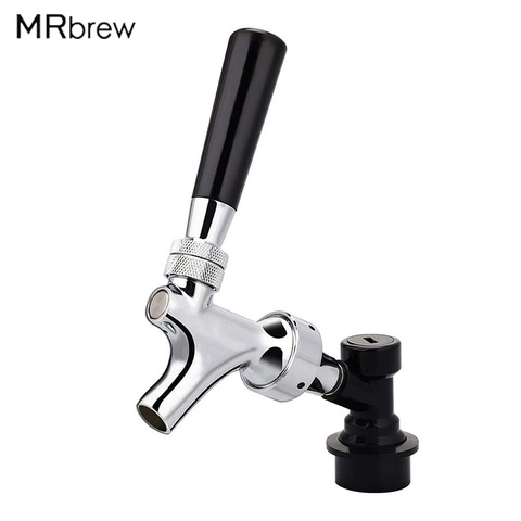 Beer Tap Faucet With Ball Lock Liquid Quick Disconnect Chrome Plating Faucet Beer Keg Tap For HomeBrew Beer Soda Dispenser ► Photo 1/6