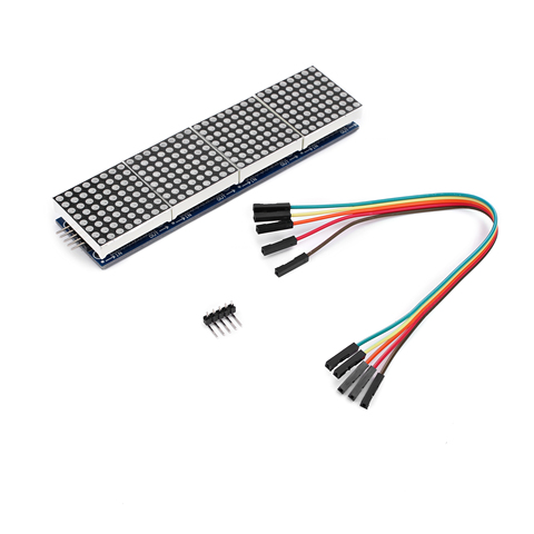 Max7219 Dot Matrix Module Control Single Chip Microcomputer Module 4-in-1 Display Send 5P Line (H6a4) ► Photo 1/5