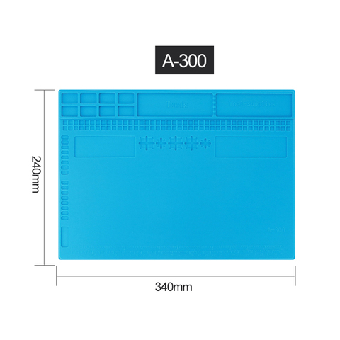 New 340*240mm Insulation Pad Heat-Resistant Silicon Soldering Mat BGA CPU Work Pad Desk Platform Solder Rework Repair Tool Mat ► Photo 1/6