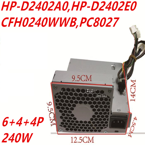 New PSU For HP Compaq 6200 6300 6005 8000 8300 Z200 4000 6000 8100 8200 SFF Power Supply HP-D2402A0 HP-D2402E0 CFH0240WWB PC8027 ► Photo 1/5