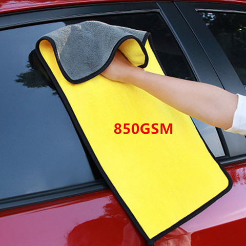 850GSM Thicken Super Quality Car Care Polishing Wash Towels Soft Microfiber Car Washing Drying Towel Car Kitchen Cleaning Cloth ► Photo 1/6