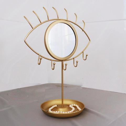 Nordic Multi-function Portable Desktop Mirror Eye Pattern Detachable Bathroom Dressing Table Creative Beauty Makeup Tool Mirror ► Photo 1/6