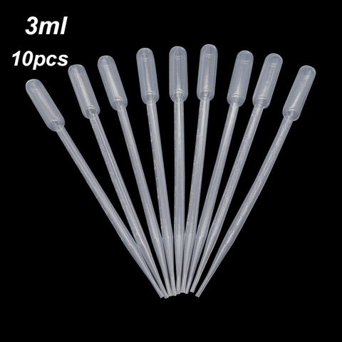 10Pcs 3ML Laboratory Disposable Plastic Eye Dropper Transfer Graduated Liquid Dropper Lab Experiment Supplies ► Photo 1/5