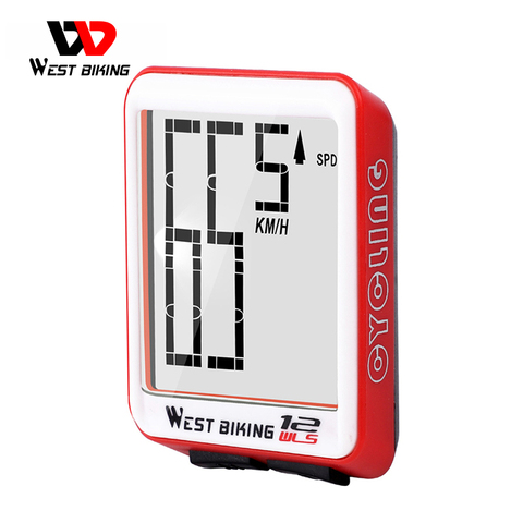 WEST BIKING Bike Computer Multifunction LED Digital Rate MTB Bicycle Speedometer Wireless Cycling Odometer Computer Stopwatch ► Photo 1/6