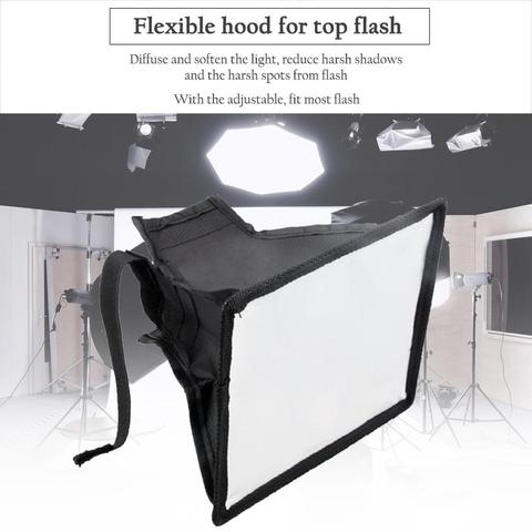 Diffuser Softbox 20 x 30cm Universal Foldable Flash Light Diffuser Softbox Soft box for Canon for Nikon DSLR Camera ► Photo 1/6