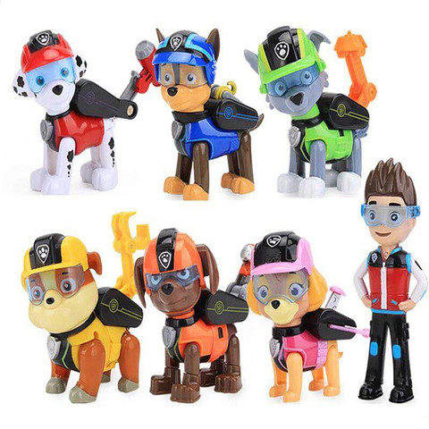 Price history & Review on Paw Patrol 7pcs/set Toys Dog Can Deformation Toy Captain Ryder Pow Patrol Psi Patrol Figures Toys for Children Gifts AliExpress Seller - Shop5604076 Store
