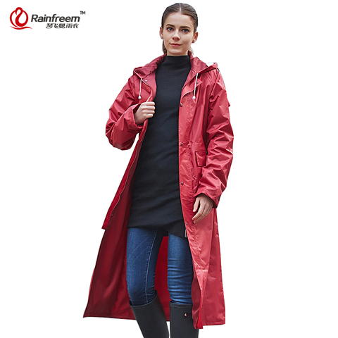 Rainfreem Impermeable Raincoat Women/Men Waterproof Trench Coat Poncho Double-layer Rain Coat Women Rainwear Rain Gear Poncho ► Photo 1/6