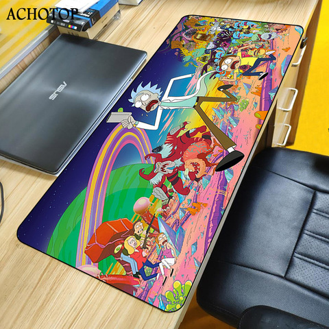 Rick Anime Gaming Speed Mouse Pad Gamer Large Mouse Mat Soft Durable Keyboard Mousepad Computer Desk Mat ► Photo 1/6