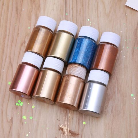 6 Color Metal Tones Mica Pearl Powder Pigment Jewelescent Set