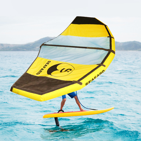 Foldable Windsurfing Inflatable Kite Kiteboarding Wing For Water/Land Flying Shortboard Funboard ► Photo 1/1