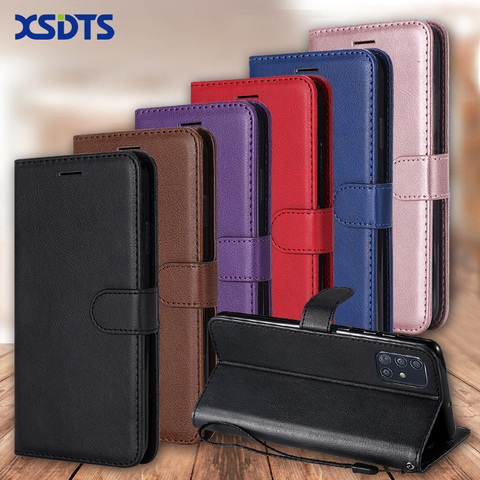XSDTS Wallet Case For Samsung Galaxy A7 A9 2022 A9S A10 A20 A30 A40 A50 A60 A70 A80 A90 A51 A71 A515F Flip PU Leather Phone Case ► Photo 1/6