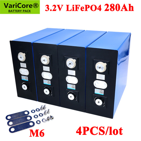 4PCS VariCore 3.2V 280Ah lifepo4 battery DIY 12V 280AH Rechargeable battery pack for Electric car RV Solar Energy storage system ► Photo 1/6