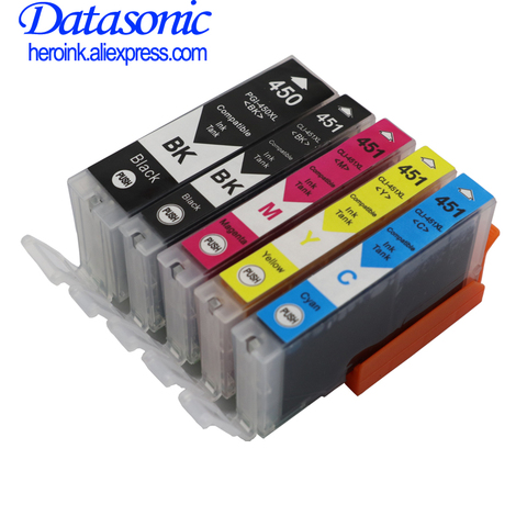 DAT compatible ink cartridge for Canon PIXMA ip7240 MG5440 MG6340 MG6440 MG7140 mg7540 Ix6540 iX6840 Ip8740 MX924 pgi450 pgi-450 ► Photo 1/4