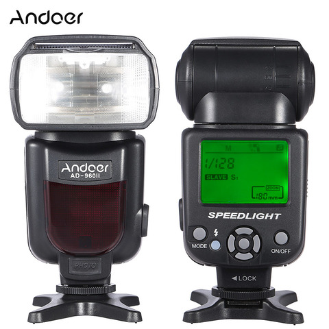 Andoer AD-960II On-camera Flash Speedlite Flashlight GN54 Universal LCD Display Flash Light for Nikon Canon Pentax DSLR Cameras ► Photo 1/6