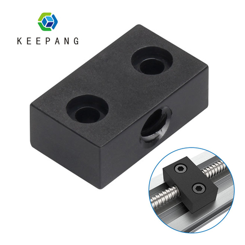 3D Printer Nut Support Trapezoid T8 Lead Screw Nut Seat Support Lead 8mm Pitch 2mm For Ender 3 CR10 CR10S Lead Screw Nut Bracket ► Photo 1/6