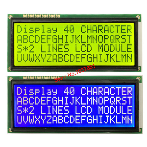 free shipping 1pcs  2004 20*4 big large character size  LCD display module green screen 5V 146*62.5mm HD44780 LC2042 WH2004L ► Photo 1/6