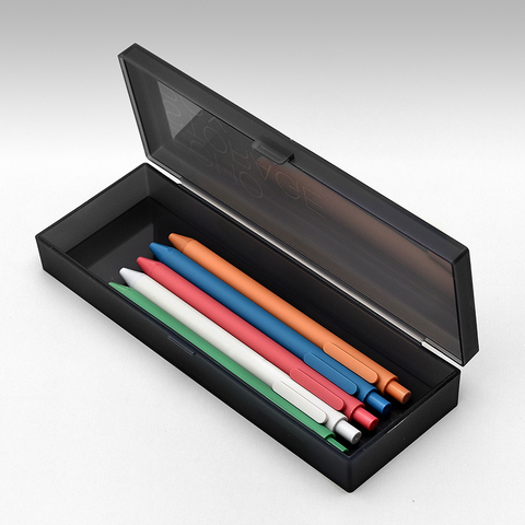 1PC KACO ECHO Translucent Plastic Pencil Case Candy Color Multi-Function Stationery Storage Box Children Student Pencil Box ► Photo 1/6