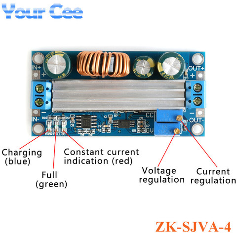 Adjustable Automatic Buck-Boost Module Constant Voltage Constant Current High Power Step Up Step Down Power Supply Module SS56 ► Photo 1/6