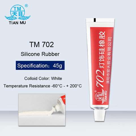 702 Energy-Saving Lamp Spotlight Light Sealant Silicone Rubber High Temperature Resistant Fixed Adhesive Insulation White Glue ► Photo 1/5