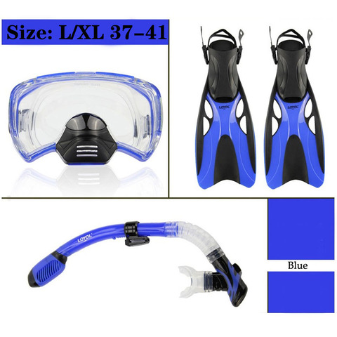 Diving Masks Snorkel Set Professional Swim Snorkeling Tube Scuba Diving Fins Monofin Flippers Shoes Equipment Adult Child ► Photo 1/6