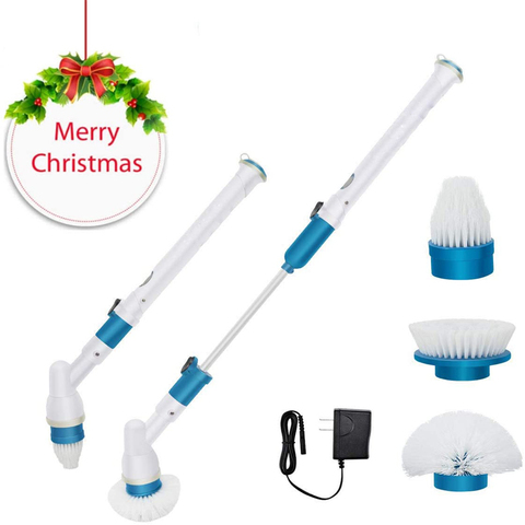 Electric Cleaning Brush Cordless Spin Scrubber Adjustable Waterproof Cleaner Charging Clean Bathroom Kitchen Cleaning Tools Set ► Photo 1/6