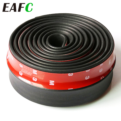 2.5m Car Front Bumper Lip Skirt Splitter Protector TPVC Front Bumper Strip Car Scratch Proof Adhesive Rubber Strips 60mm Width ► Photo 1/6