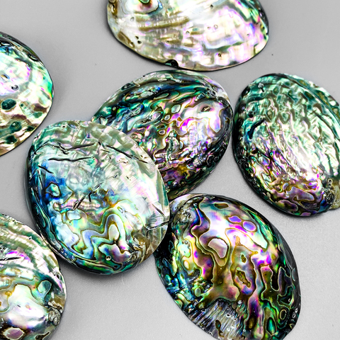 2PCS Natural Abalone Shell Pendants Charms Single Side Mother of Pearl Shell DIY Gifts Pendants for Jewelry Making Accessories ► Photo 1/6